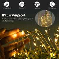 Charge rapide chaîne solaire fée lumières 10 M-100 M LED étanche guirlande extérieure grand panneau solaire lampe noël pour la décoration de jardin 4