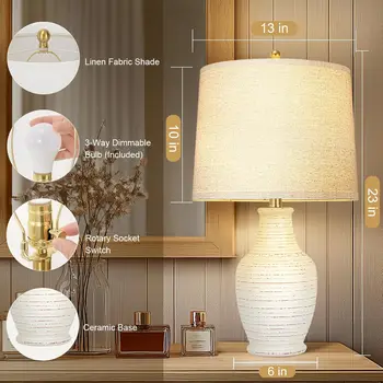 Ceramic Table Lamps Set 3