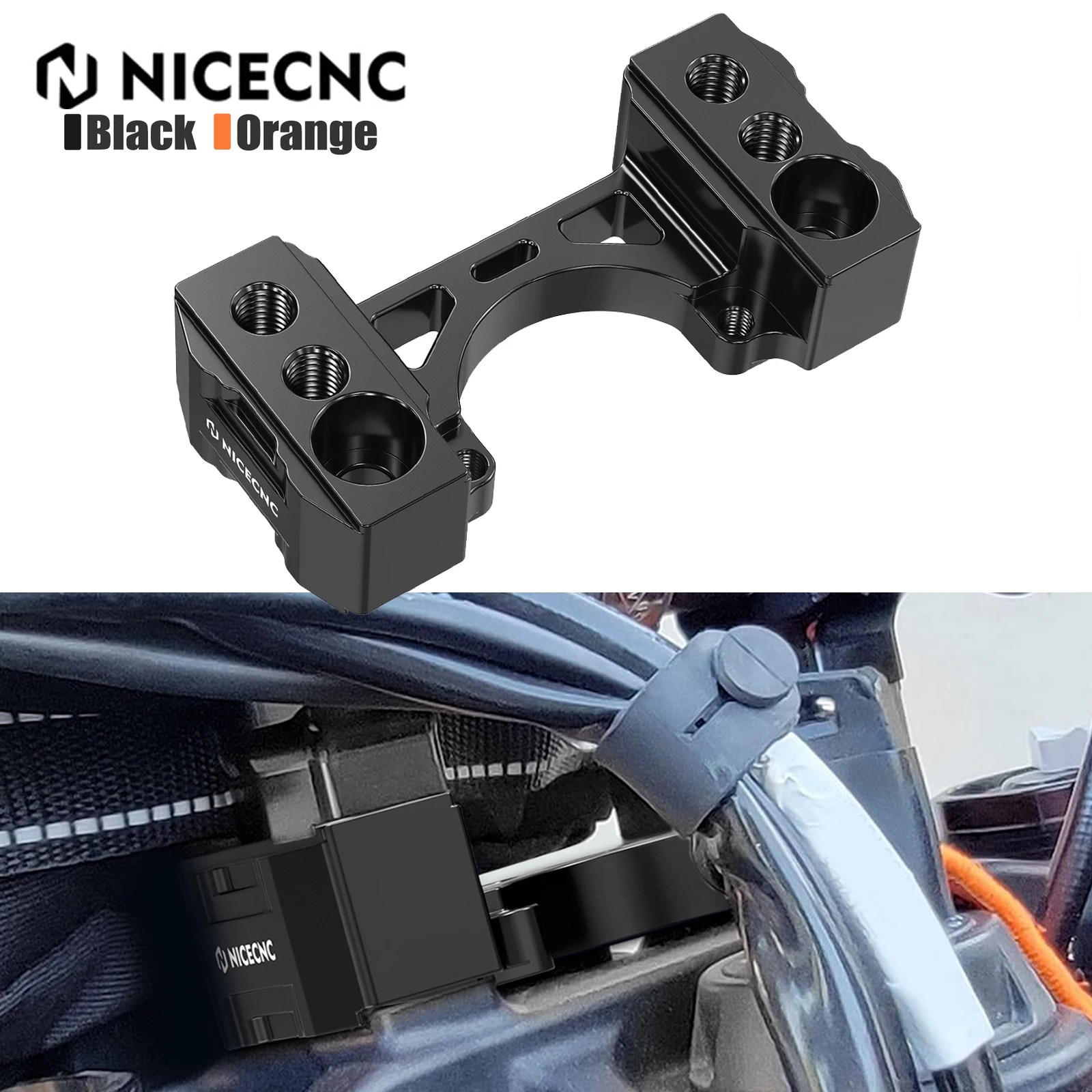 Motorcycle-Steering-Damper-Mount-1-Rise-Handlebar-Riser-Kit-for-KTM-790 ...