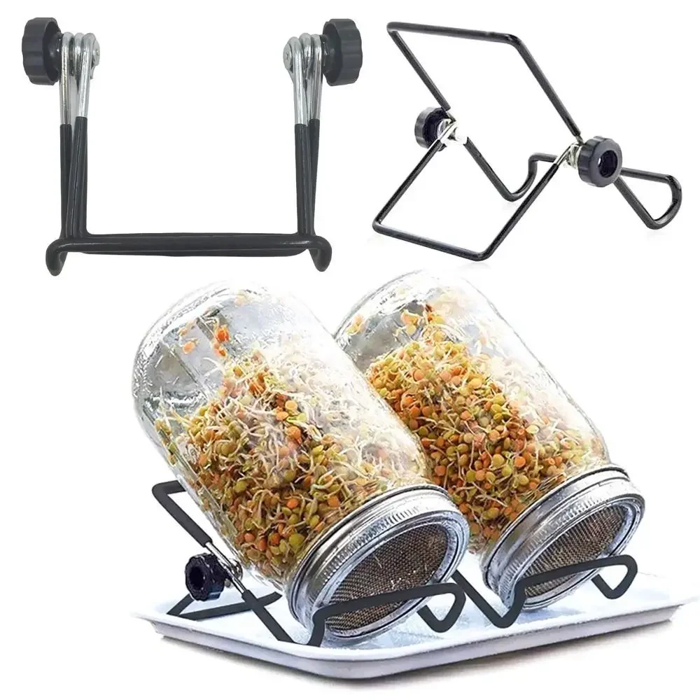 1pcs Anti Slip Kitchen Tool Scaffold for 86mm Jar Holder Mason Stand Rack Shelf Sprouting Bracket