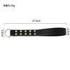 27.5cm Double Layer Leather Paddle Riding Crops Flogger Horsewhips Spikes Rivet Fixed Handle Spanking Paddle Slapper 4