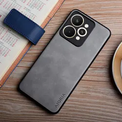 Simple Stylish Design Durable Matte Phone Case Cover for Realme 15T (Light Grey)