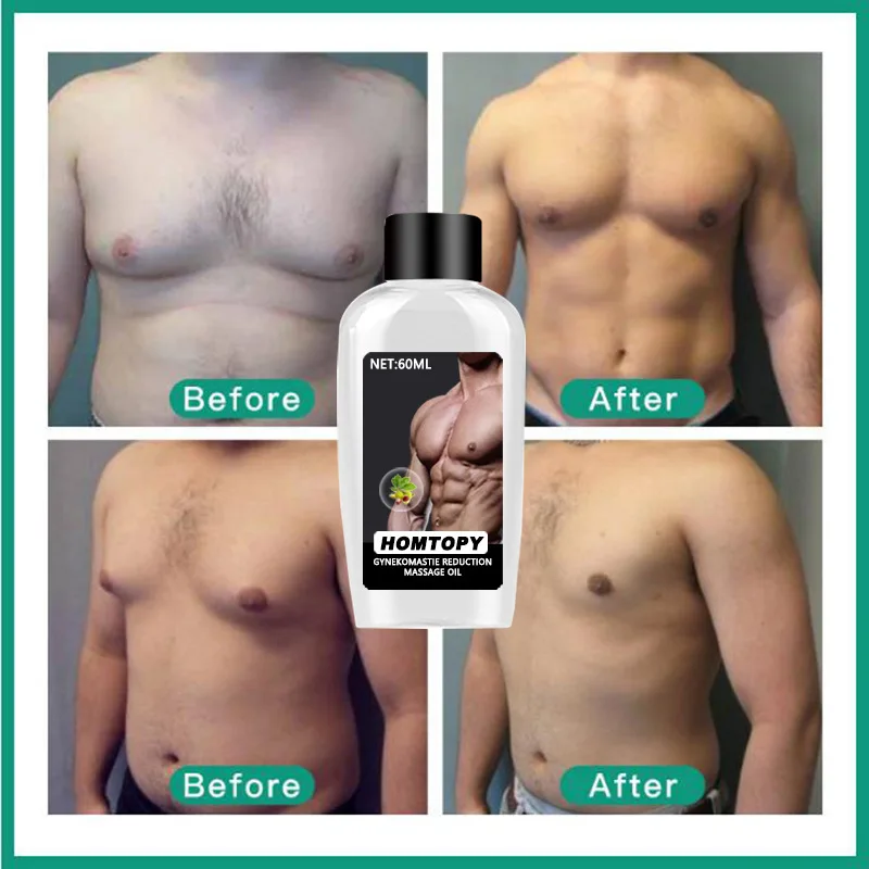 60ML Men Chest Shaper Essential Oils Cellulite Remover Losing Weight Slimming Belly Sexy Body Fat Burn Man Breast Firm Massage