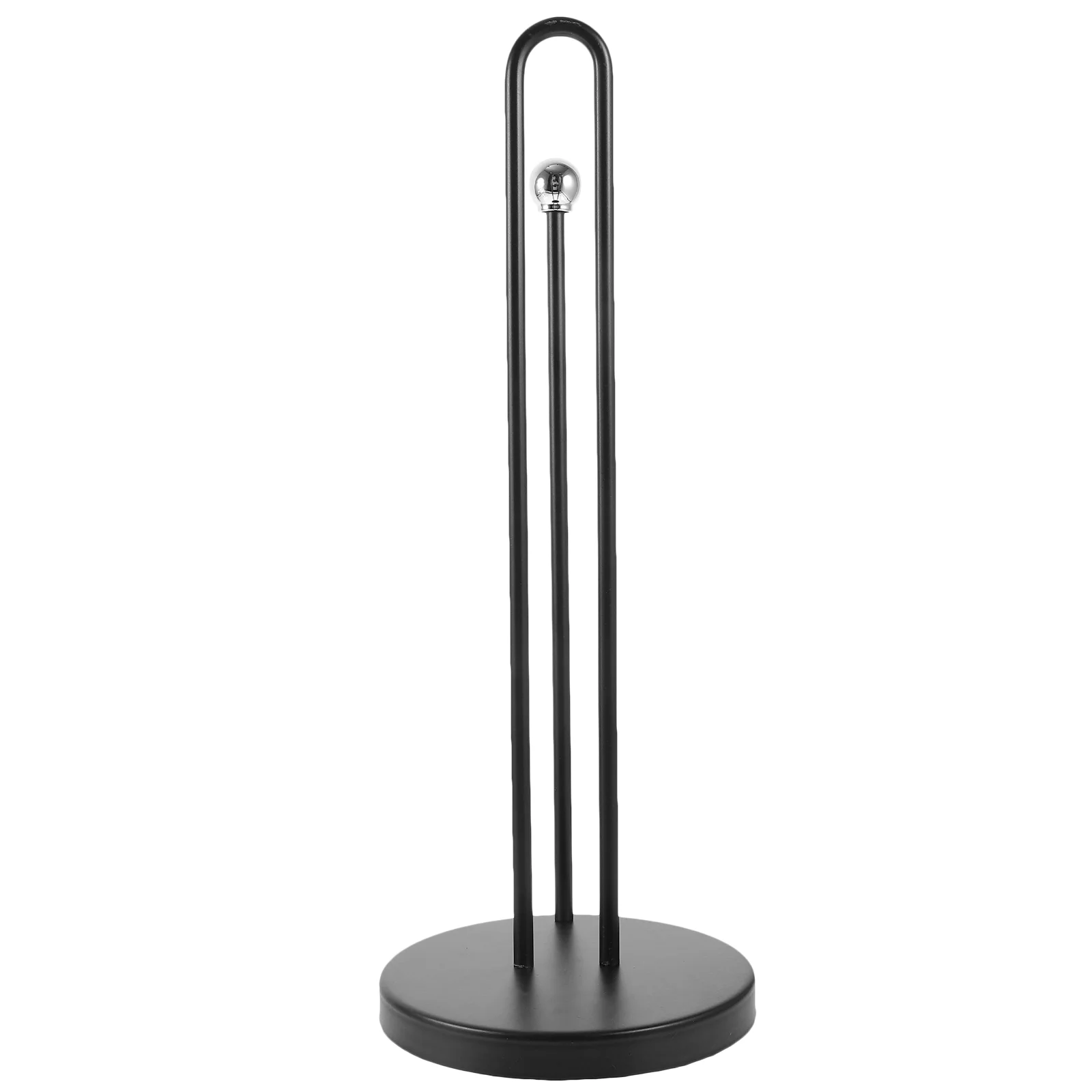 

Multipurpose Storage Rack Black Towel Rail Toilet Paper Holder Farmhouse Countertop Kitchen Roll Table Tissue