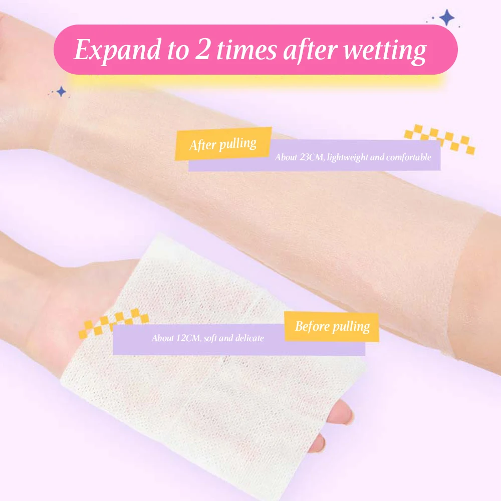 Stretchable Wet Compress Cotton 200/150 PCS for Makeup Remover Pads