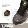 FitVille Men's Shoes Wide Width Outdoor Hiking Shoes Lightweight Breathable for Swollen Feet Correction Toes Relieve Pain 6