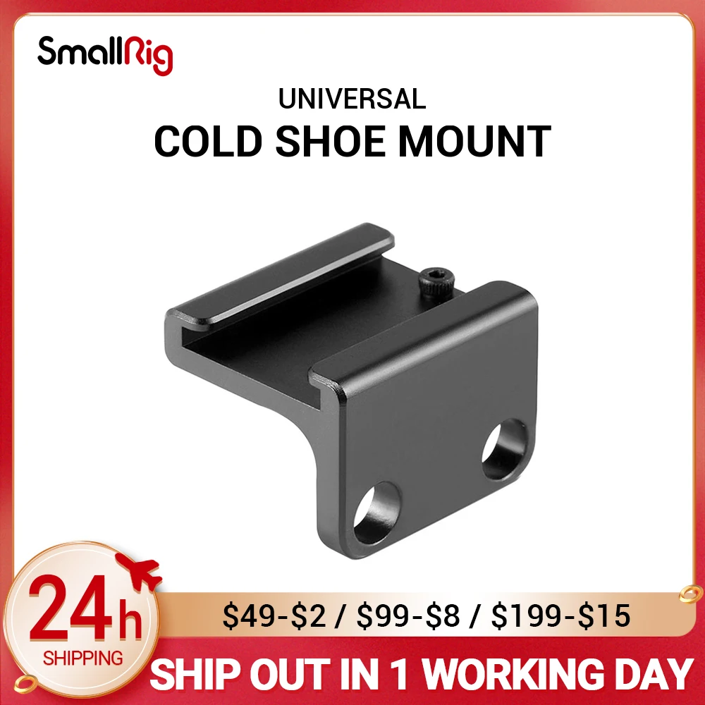 Smallrig Camera Cold Shoe Mount Adapter 90 Degree Angled For Dslr