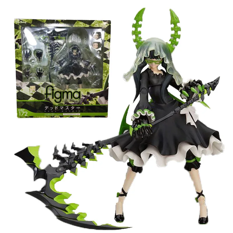 

Max Factory Figma 172 DEAD MASTER BLACK★ROCK SHOOTER Anime Figure Model Collecile Action Toys Gifts