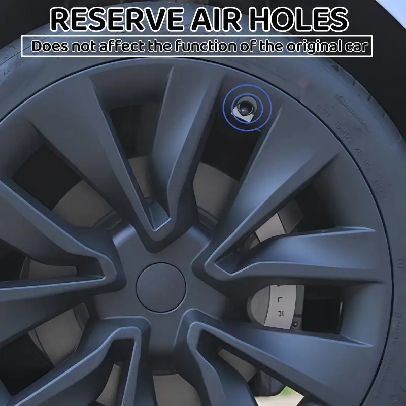 Wheel Hub Cover 4PCS For Tesla Model 3 Highland 19 Inch Performance Wheel Parts Full Rim