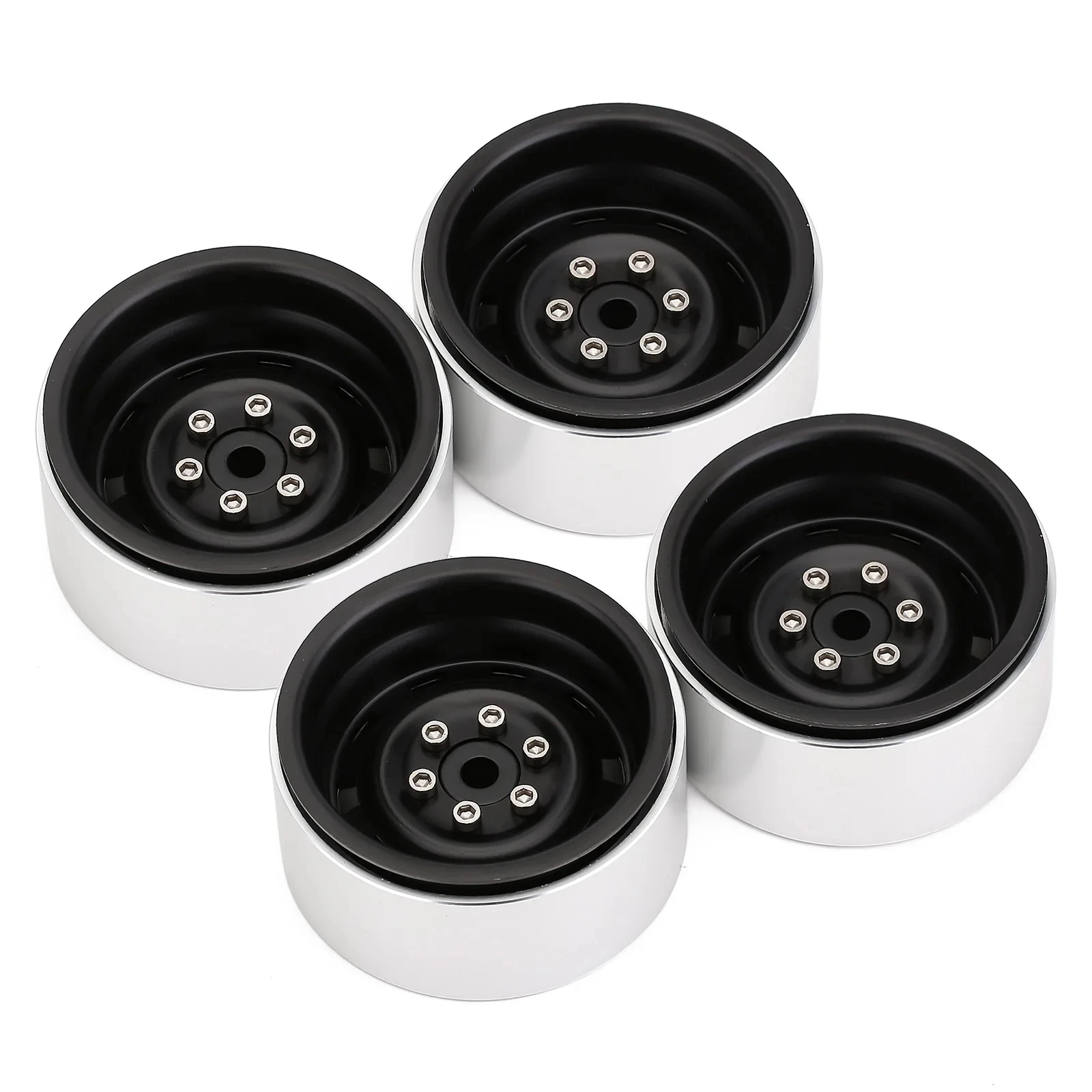 Cerchi in alluminio 1.9 Beadlock per 1/10 RC Car Crawler SCX10 RR10 Capra TRX4 TRX6 VS4 BRX01 Element Enduro TF2 YK6101 EX86190  26
