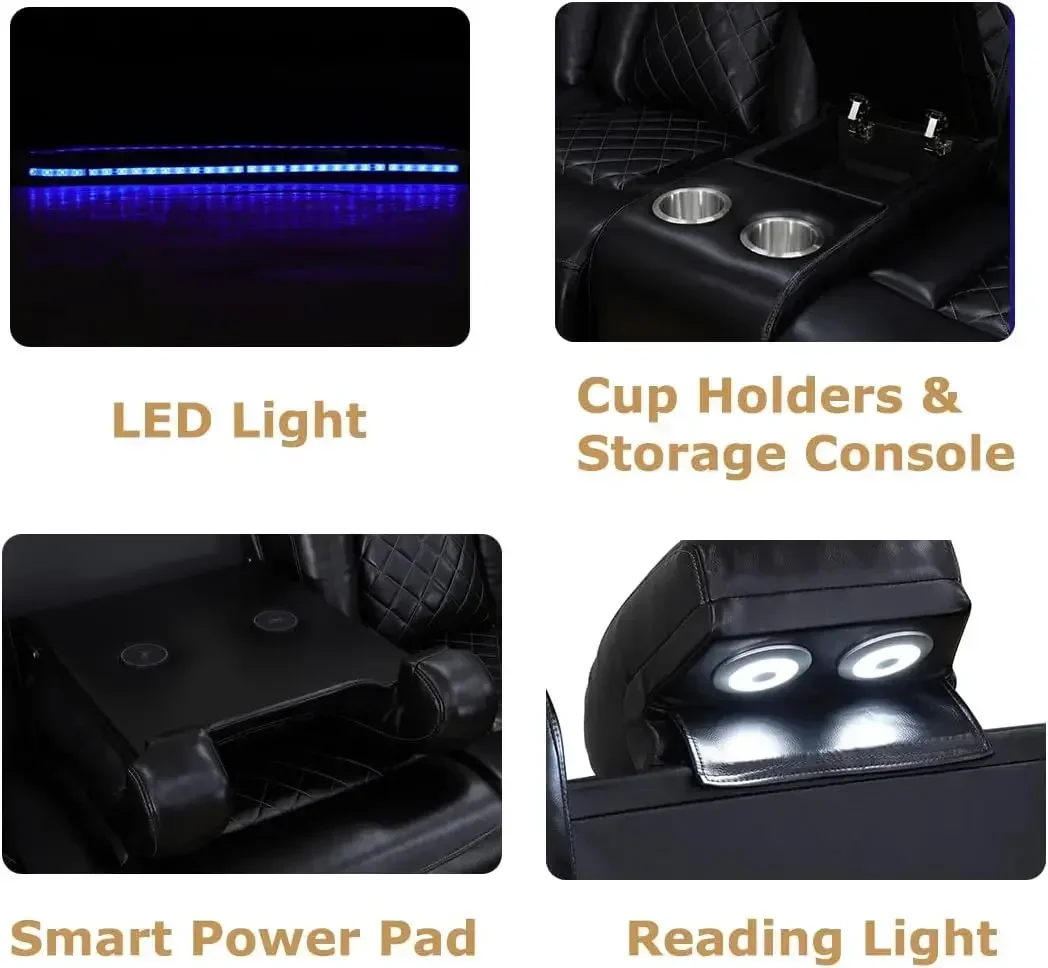 Power Recliner Sofa Set 4