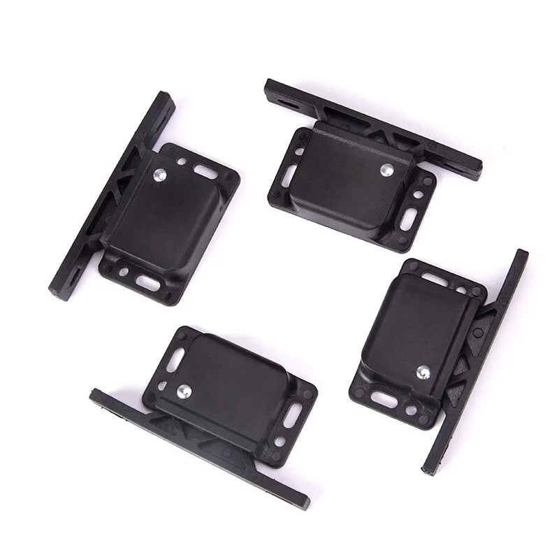 Plastic Door Buckle Cabinet Door Automatic Push Open Spring Hook Lock Buckle Finger 1pc