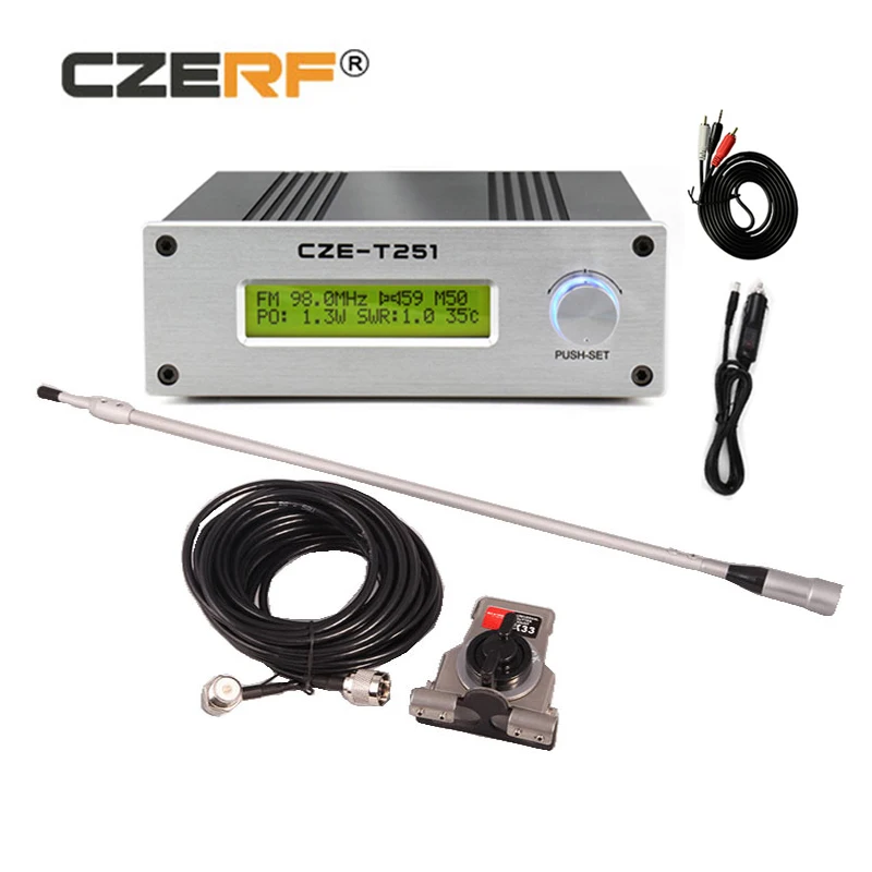 

CZERF In Car Radio FM Transmitter Complete Set