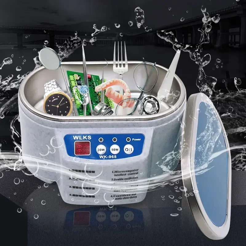 Ultrasonic Cleaner Dental Ultrasonic Cleaning Bath 47kHz High Frequency Vibration Ultrasound Washing Machine For Glasses Jewelry 2l ultrasonic cleaner digital timer cleaner for gold jewelry glasses jade necklace oxide anti rust oil cleaning machine