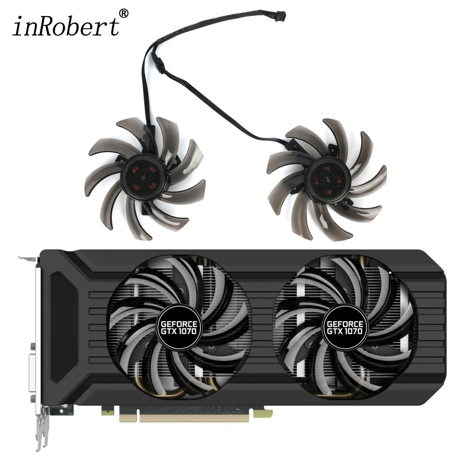 Ventola Di Raffreddamento Gpu 85Mm Ventola Di Ricambio Per Palit Geforce Gtx 1070 Ti 1070 1060 1080 Gtx1060 Dual Graphics Card Cooler