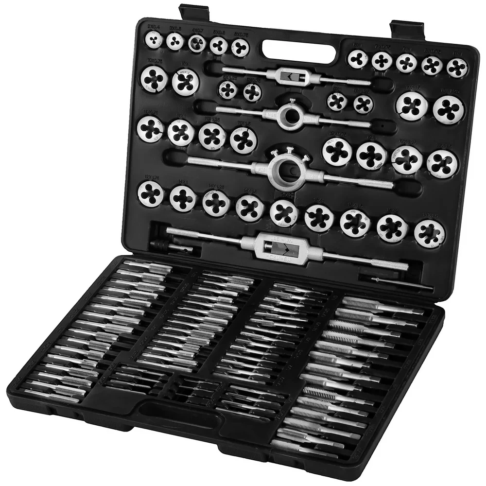 

Pcs Tap & Die Set Tungsten Steel Titanium Tap & Die Metric Tool Tap & Die Combination Set for Cutting External & Internal Thread