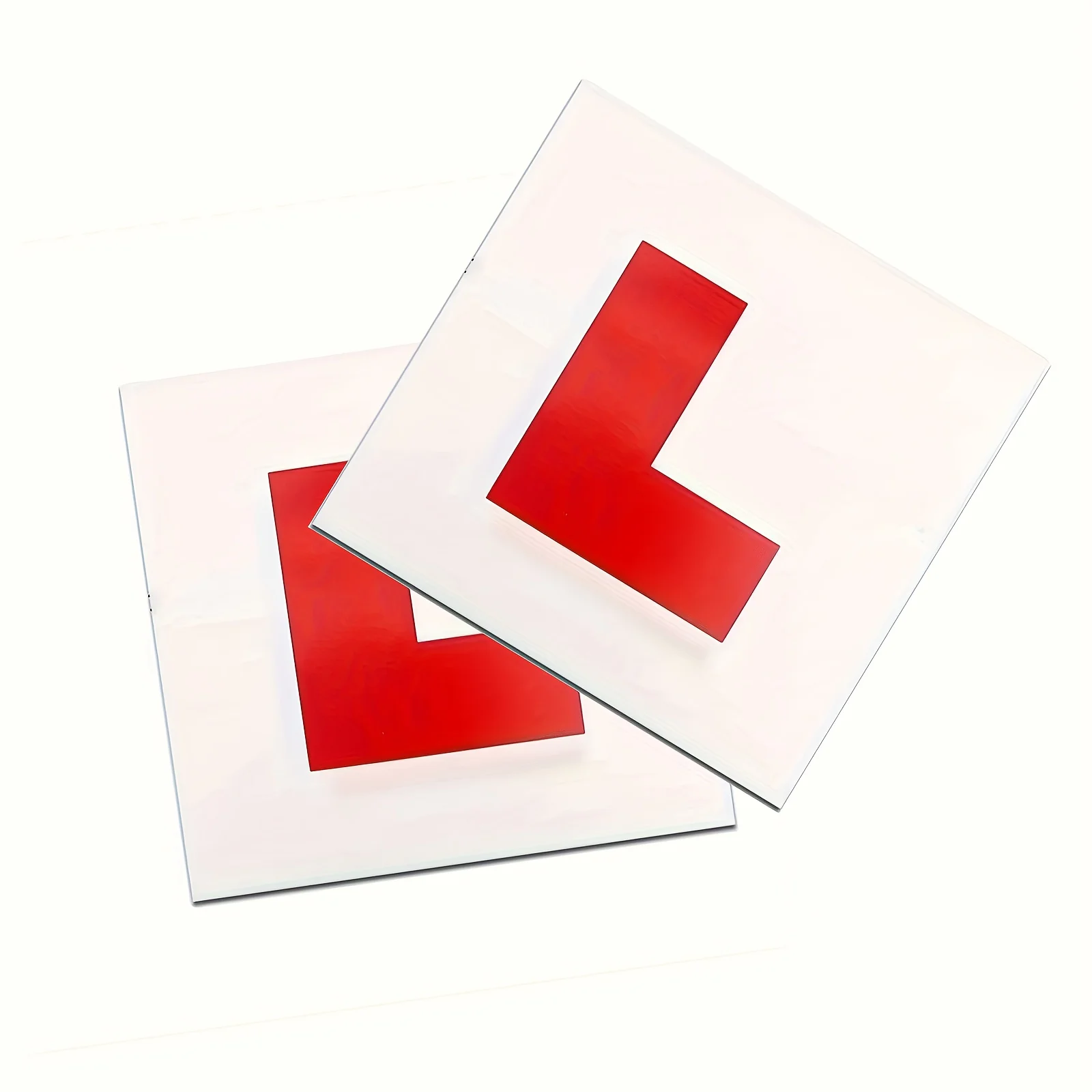 2 יחידות מגנטיות L-Plate עבור נהגים חדשים, לוח מגנטי, עמיד וניתן לראות - ללא שריטות על צבע הרכב עבור רכבים בבריטניה