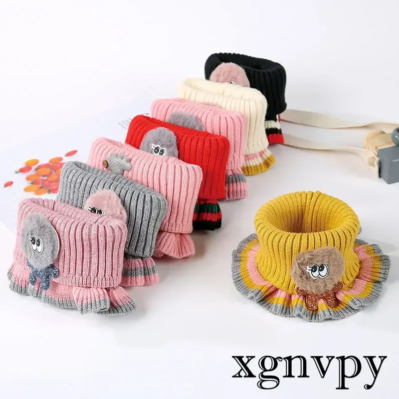 Baby Scarf Wool Scarf 6 Colors Wool Knit Baby Neck Winter Children's Casual Neck Wrap for Boys and Girls Scarf Thermal Wrap