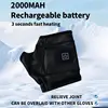 USB Electric Heated wireless Gloves Hand Warmers 2000mAh rechargeable battery 3-temp Settings Working Half Mittens for Women Man 4