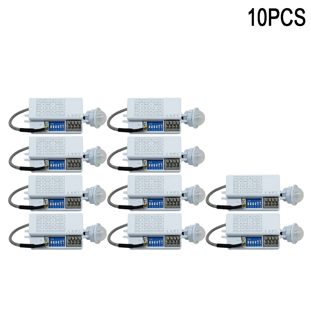 Enhanced Motion Sensor Light Switch with Adjustable Timer and Automatic Lighting Detection