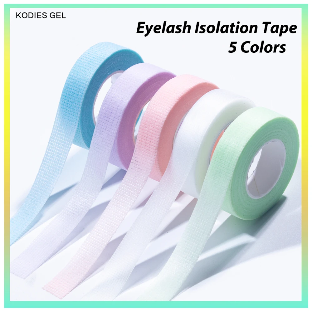 

KODIES GEL 5 PCS Rolls Eyelash Extension Lint Tape Breathable Non-woven Cloth Adhesive Tapes Fabric Eye Lashes Grafting Tools