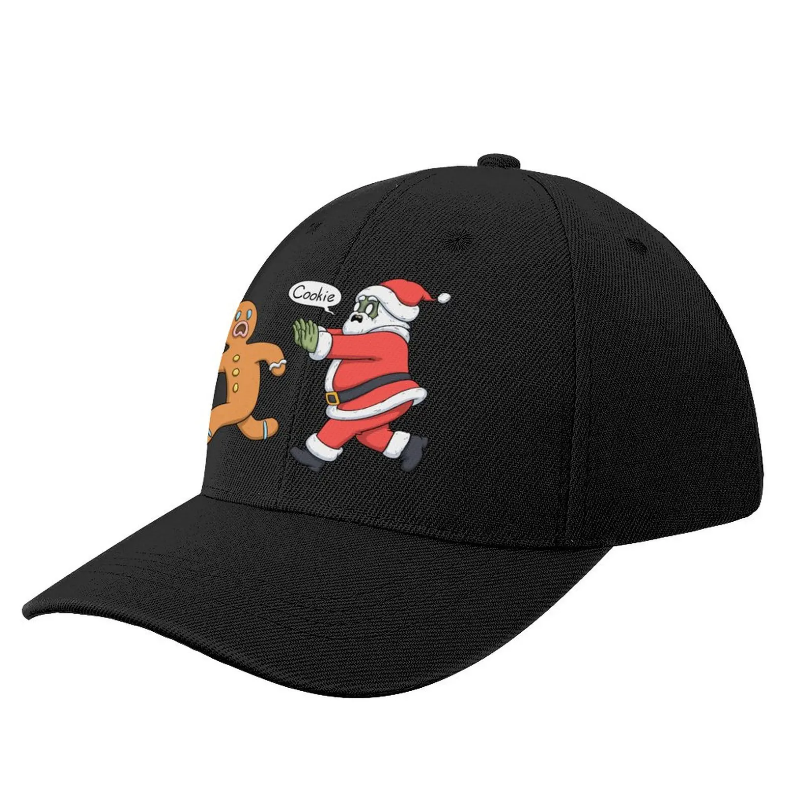 Zombie Santa E Gingerbread Man Berretto Da Baseball Trucker Hat Derby Hat Baseball Da Uomo Da Donna