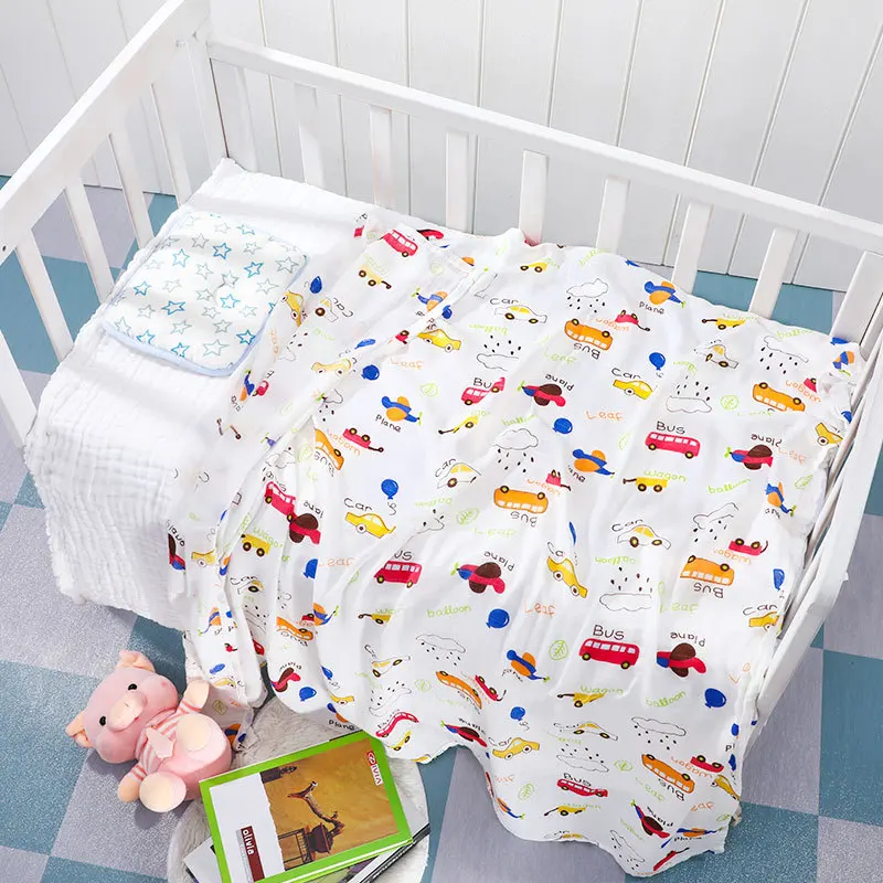 New Bamboo Cotton Soft Baby Blankets Newborn Muslin Swaddle Blanket for Newborn Girl and Boy Super Soft Baby Bath Towel