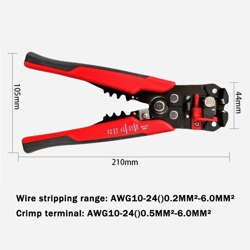전문가용 간편 케이블 스트리핑 다기능 크림퍼 케이블 커터 와이어 스트리퍼 플라이어 DIY 기술 프로젝트 및 가정용