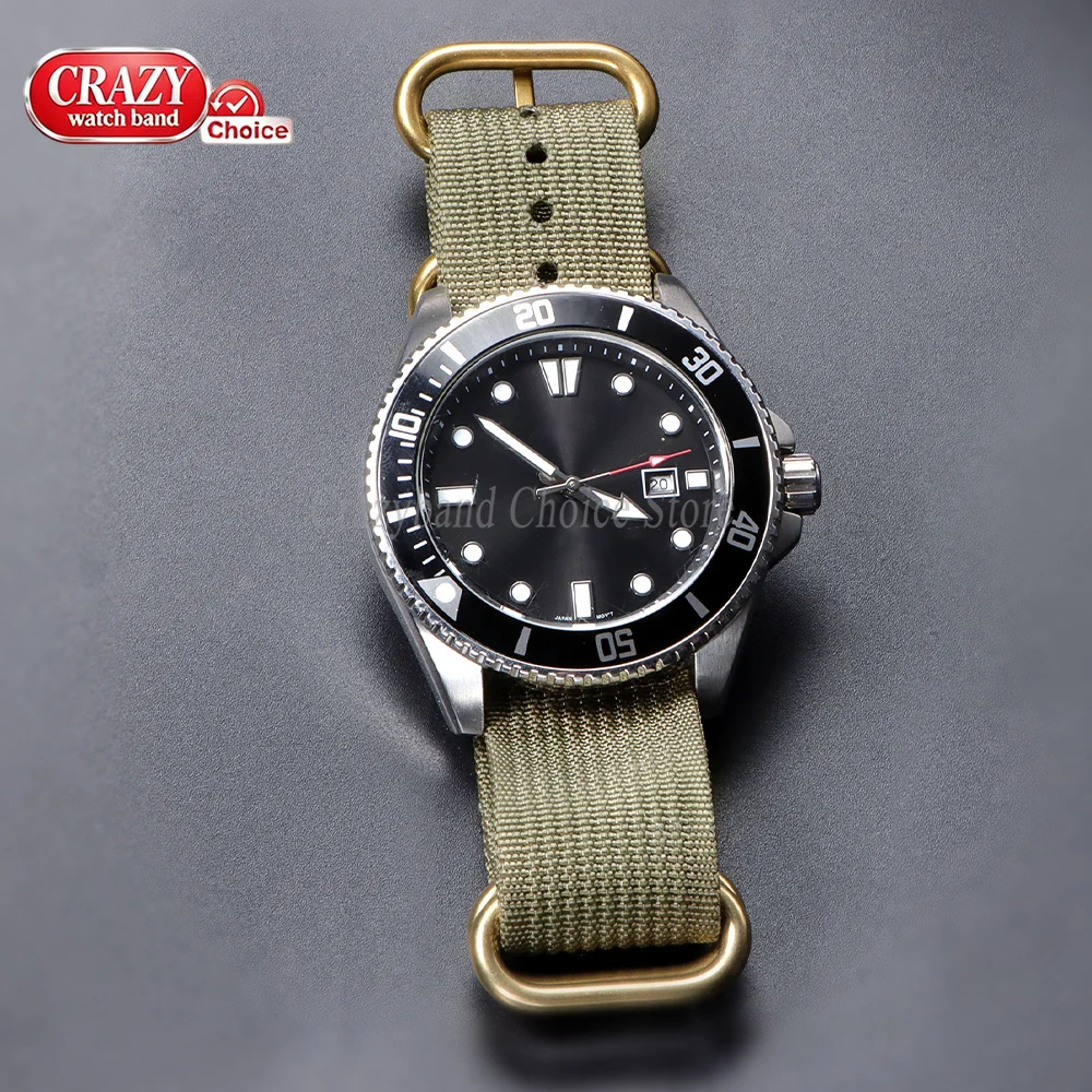 High Density Nylon Woven Canvas Sport Wristband - Durable & Resistant Watch Strap
