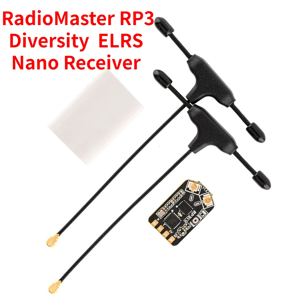 RadioMaster RP3 Diversity ExpressLRS ELRS 2.4GHZ Nano ricevitore doppia antenna per aereo RC FPV Freestyle Tinywhoop a lungo raggio