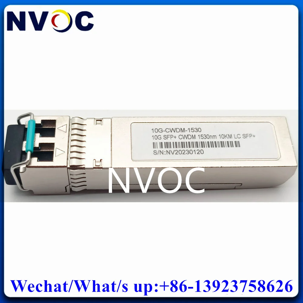 6 шт., 10G 1470/1490/1510/1530/1550 нм Дуплексный LC 10KM LR DOM CWDM SFP + оптический модуль приемопередатчика, совместимый с Mikrotik/Cisco