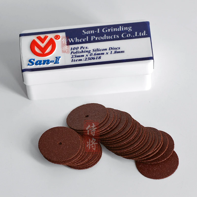 Cutting Disc San-I 100 pcs Thin Resin Cutting Wheels For Plastic Ceramics Glass etc. Material Free Gift Of 2 Clamping Rods