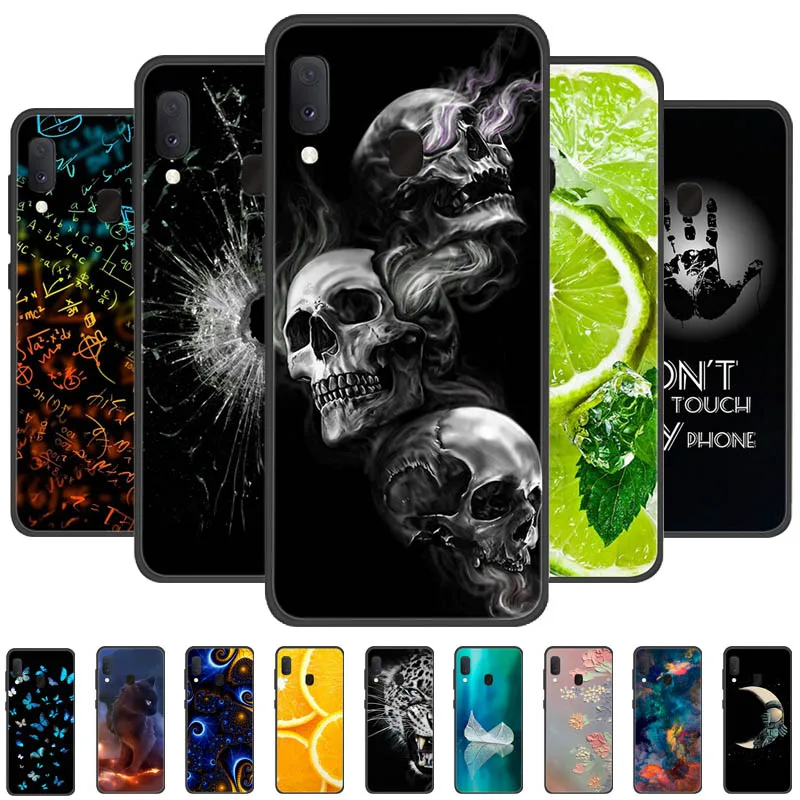 Per Samsung Galaxy A20 A20S A20E Custodia Paraurti In Silicone Nero Wolf Lions Soft Tpu Cover Per Samsung A20 S A207F A 20 Funda Coque
