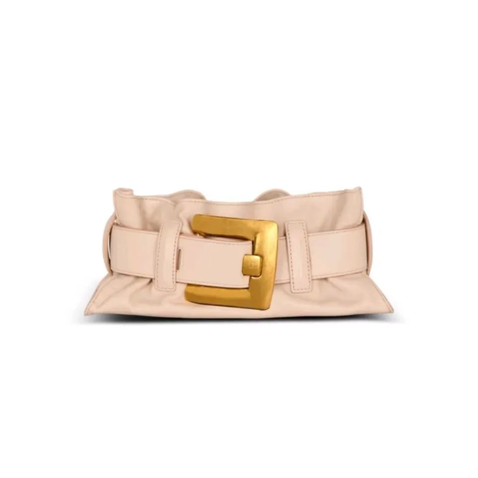 Vintage Tote Shoulder Bag 2025 New belt buckle hand armpit bag Luxury High Quality pu Leather Commuter Underarm Bag