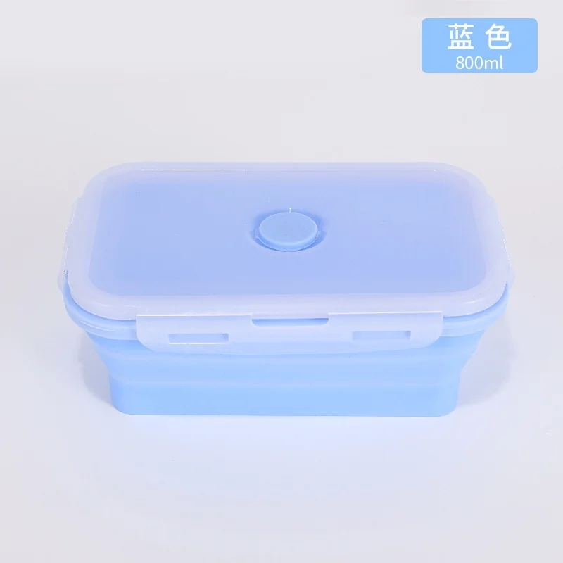 Collapsible Silicone Food Storage Container Set with Lids & Vents for Kitchen Stacking and Meal Prep