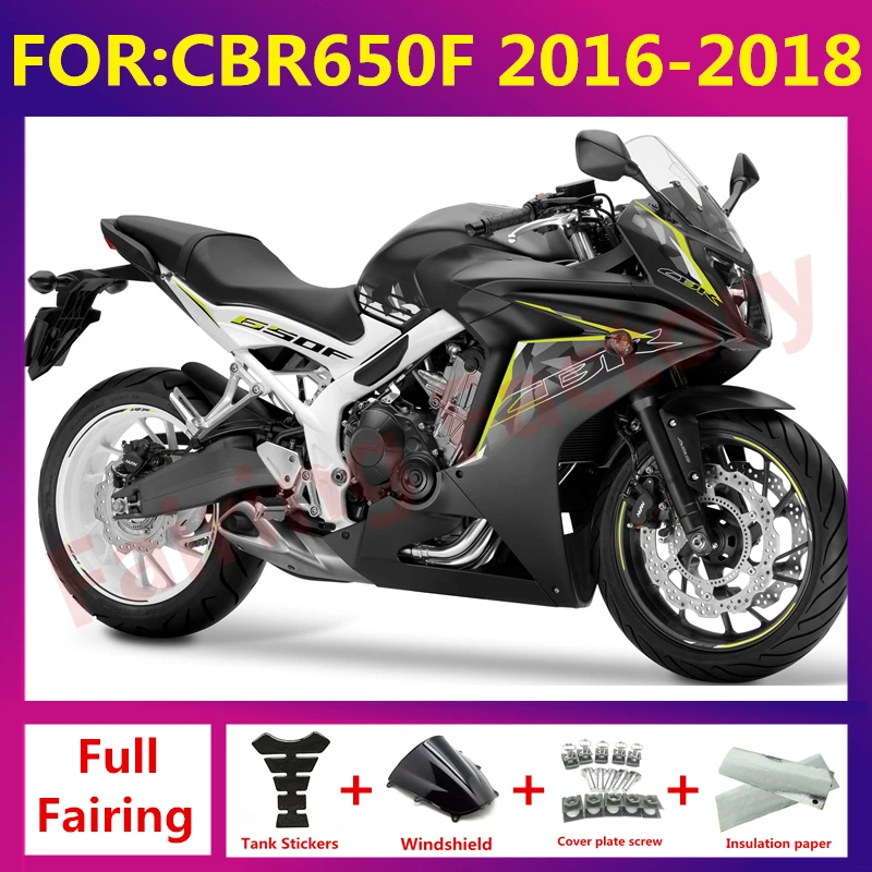 

New ABS Motorcycle Fairings Kit fit for CBR650F 2016 2017 2018 CBR650 F CBR 650F Bodywork full fairing kit zxmt set black yellow