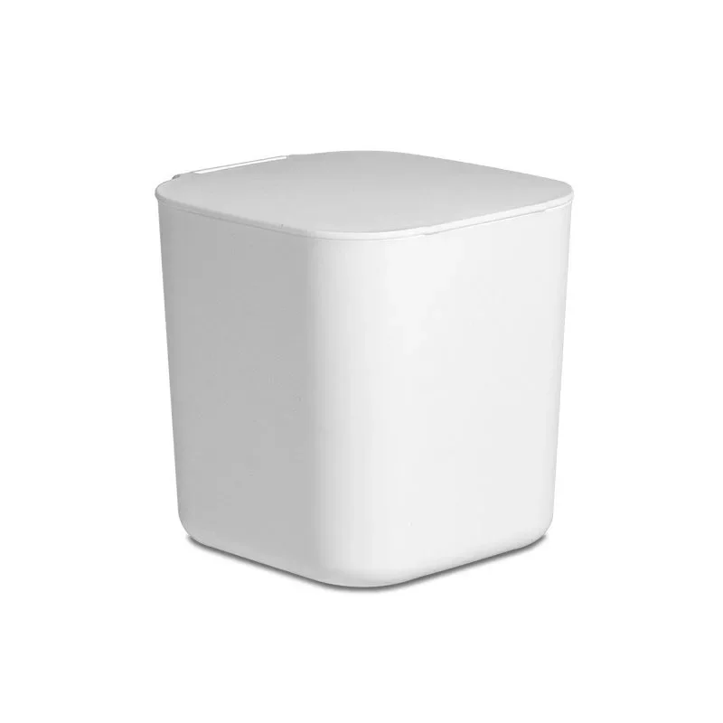 

Настольная квадратная маленькая мусорная корзина, офис с крышкой, классифицированная мусорная корзина