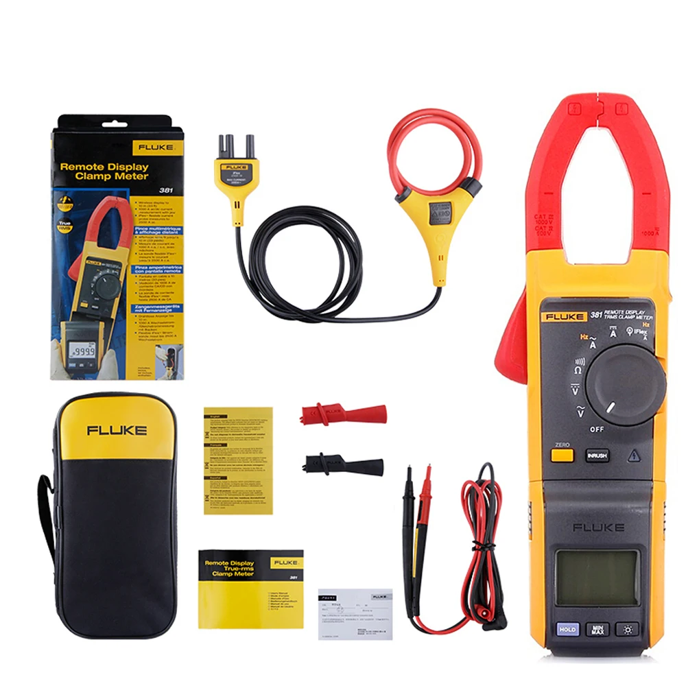 Fluke 381 Remote Display True RMS AC/DC Clamp Meter with iFlex