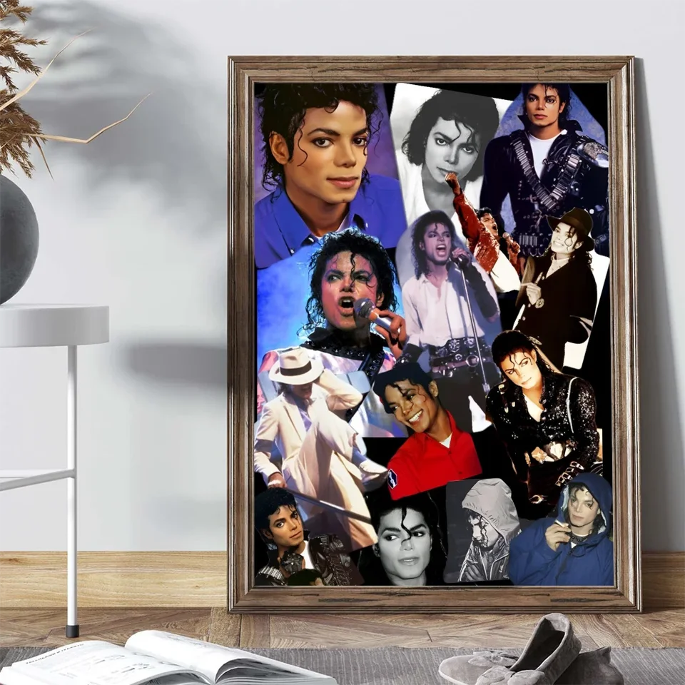マイケル・ジャクソン プロマイド ポスターセット ミュージシャンと歌手マイケル・ジャクソンポスター自己粘着アート