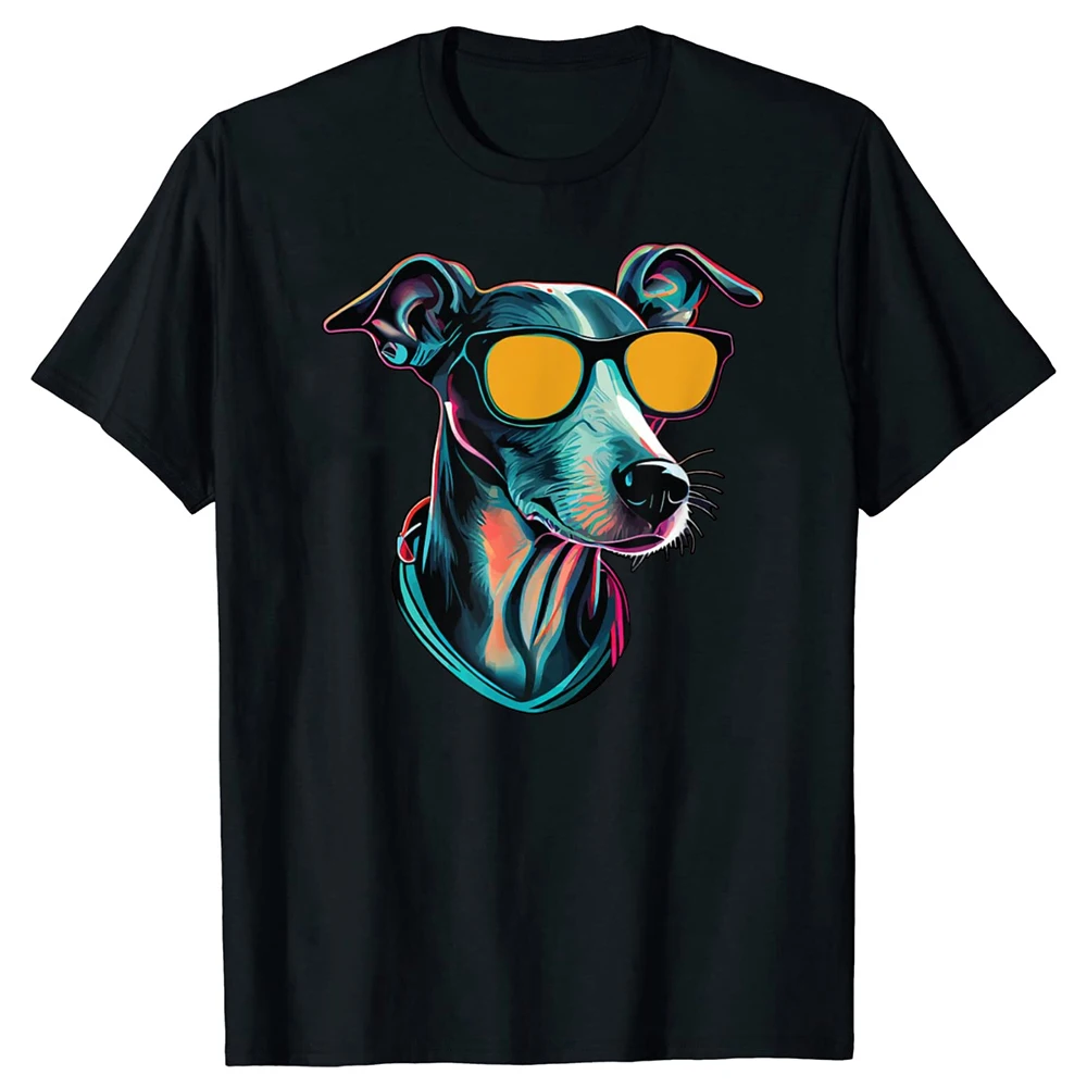 Dad Mom Cool Dog Sunglasses Italian Greyhound T Shirts Graphic Cotton