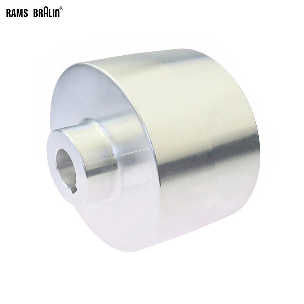 120 x 70 x 20 x 24/19 mm Vollaluminium-Antriebsrad mit Keilnut, Sandguss-Aluminium-Kontaktrad