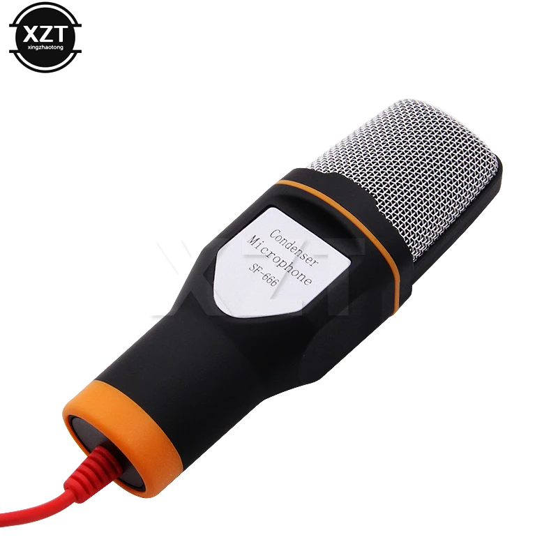 Microphone With Mic Stand Professional 3.5mm Condenser HiFi Microphone For PC Laptop Computer Karaoke Microphone