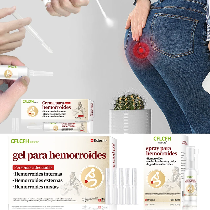Лечение геморроя Hua Tuo Gel крем для удаления кишечного внешнего геморроя крем от боли при анальной трещине медицинская медицина испанский