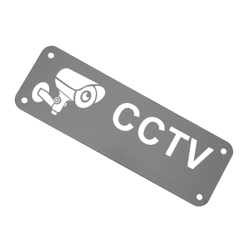 Aluminum Weatherproofs Metal Sign Video Surveillance Security Camera CCTV In Operation Stickers Outdoor B03E