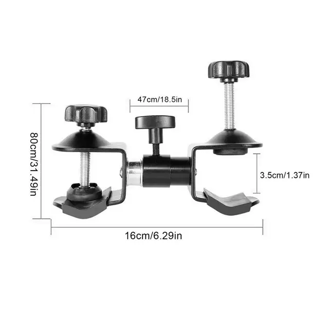 Supporto Per Ombrello Da Treppiede - Morsetto Per Fotocamera, Ideale Per Foto Sotto La Pioggia, Materiale ABS - Foto 7