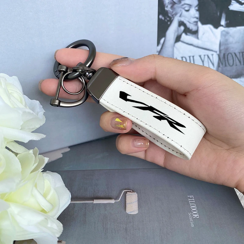 For HONDA VFR 750 800 1200 F vfr1200 VFR750 VFR800 Top layer cowhide motorcycle KeyRing Keychain accesorios Support custom
