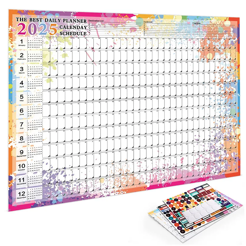 カレンダー・スケジュール opnner 2025 365 DAYS CALENDAR Amazon.co.jp: 2025年壁掛けカレンダー365日ポスターカレンダー