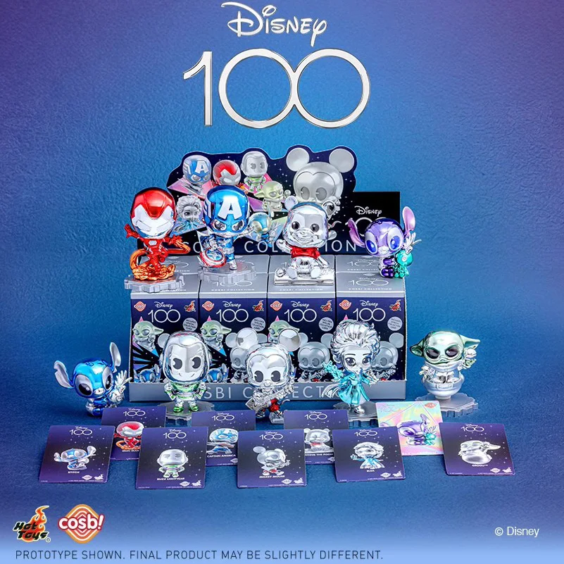 

OFFICIAL Hot Toys DISNEY 100 Mickey Elsa Ironman Grogu Stitch COSBI Figures Blind Box Exclusive Collectible Christmas Gifts