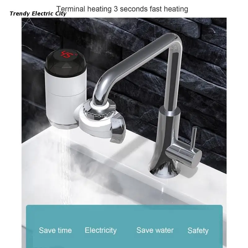 R9CD Kitchen Instant Cold Heating Faucet Heater Tankless Hot Water Sink Tap Heater