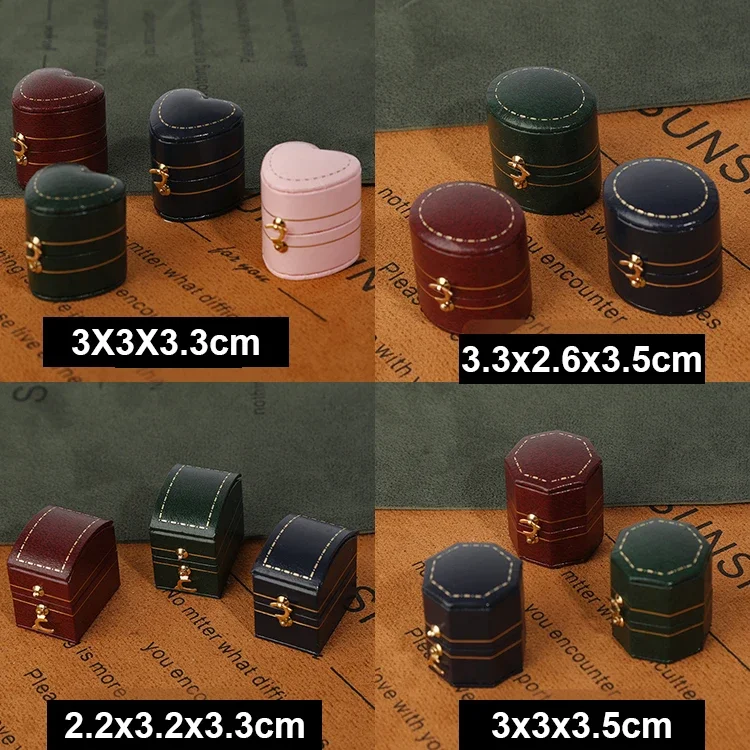 Jewelry Ring Box For Proposal Ceremony Wedding Single Slot For Women